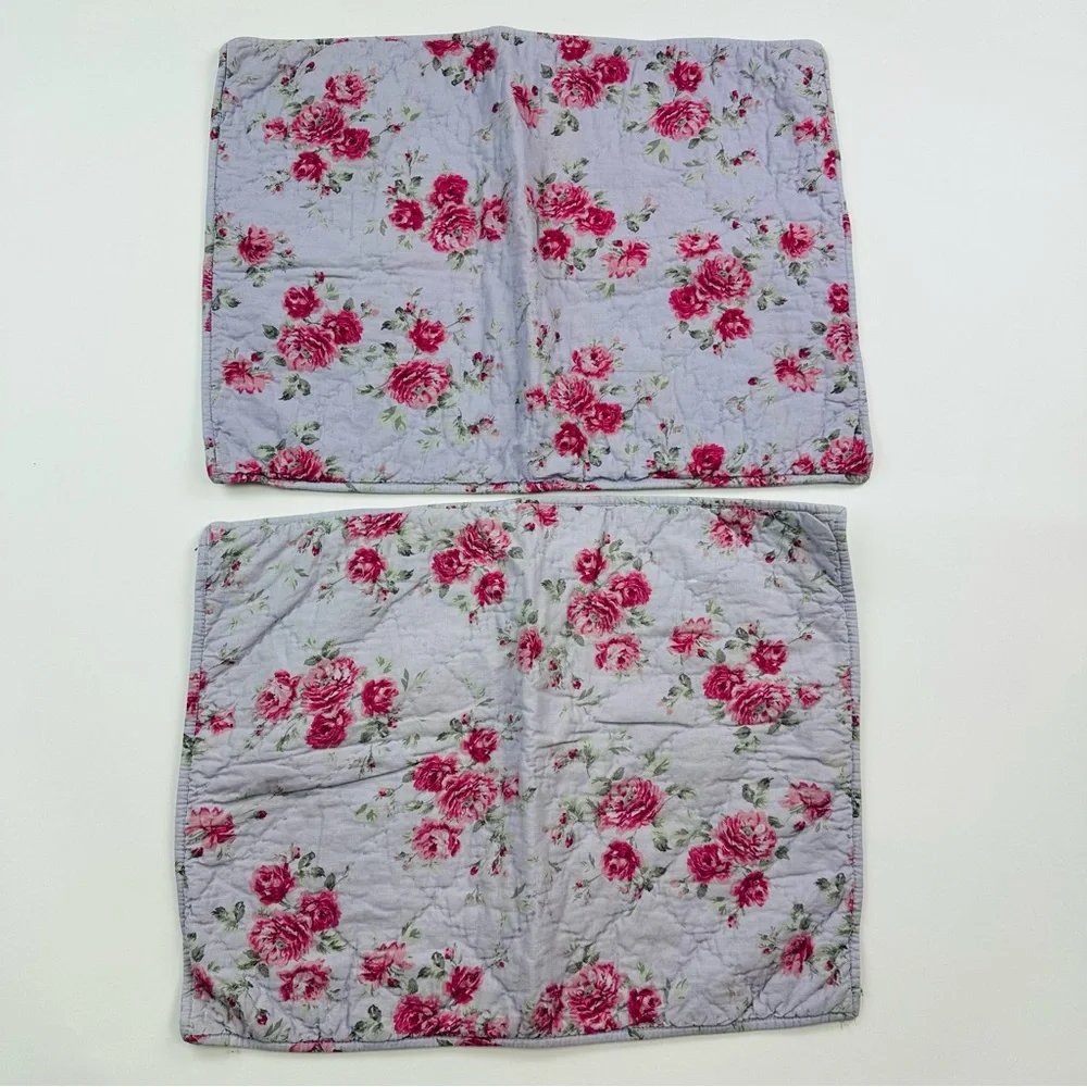 Simply Shabby Chic Cottagecore Lavender Floral Pillow Shams Standard Size